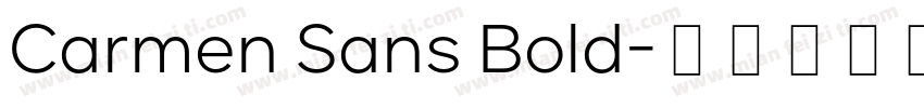 Carmen Sans Bold字体转换